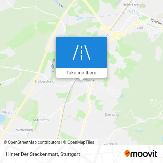 Карта Hinter Der Steckenmatt