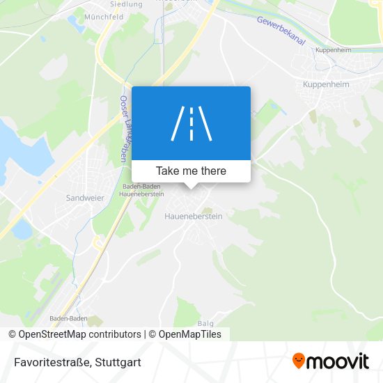 Favoritestraße map