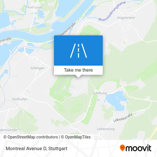 Карта Montreal Avenue D