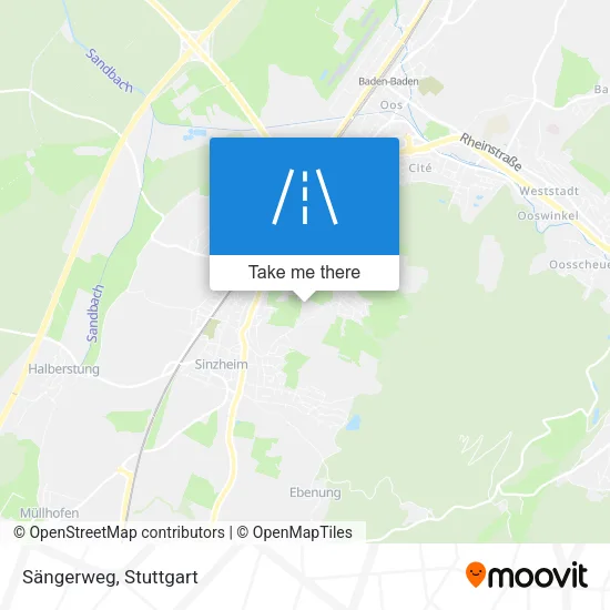 Карта Sängerweg