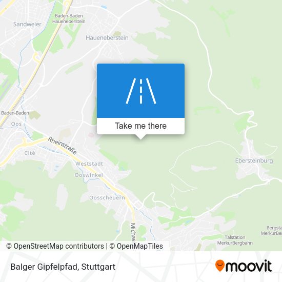 Карта Balger Gipfelpfad