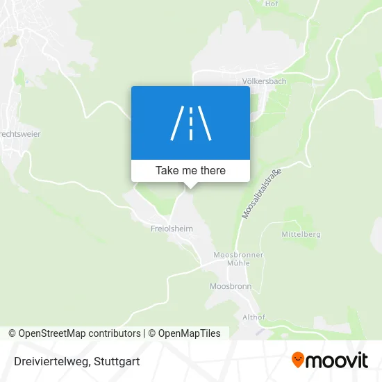 Карта Dreiviertelweg