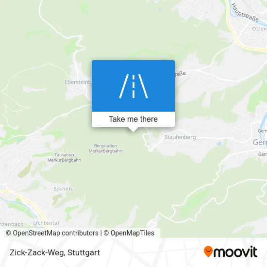 Карта Zick-Zack-Weg