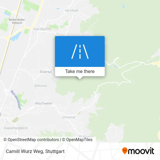 Карта Camill Wurz Weg