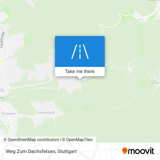 Карта Weg Zum Dachsfelsen