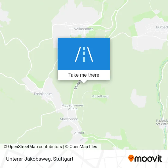 Карта Unterer Jakobsweg