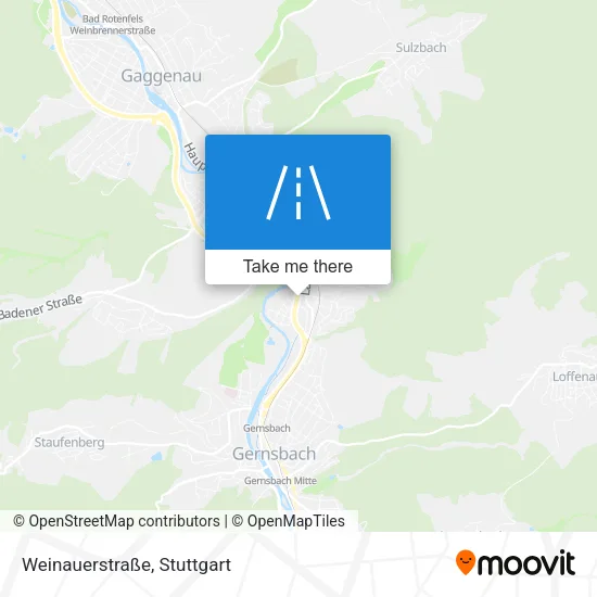 Карта Weinauerstraße