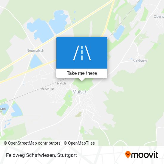 Feldweg Schafwiesen map