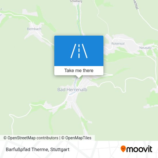 Barfußpfad Therme map