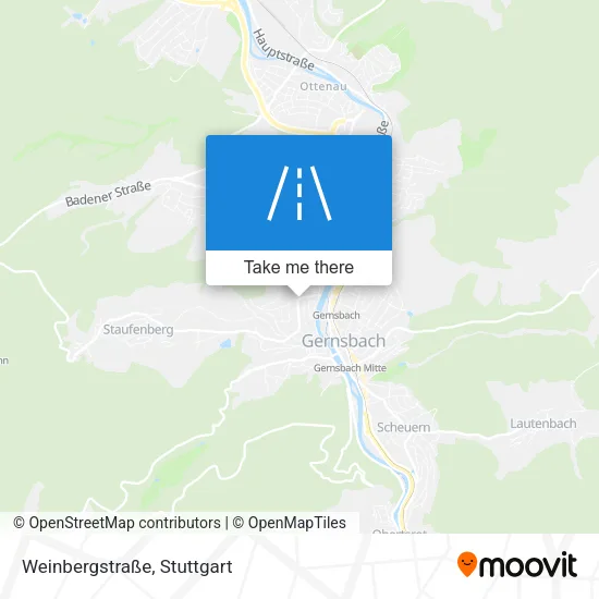 Карта Weinbergstraße
