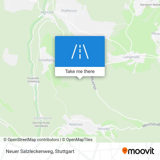 Neuer Salzleckenweg map
