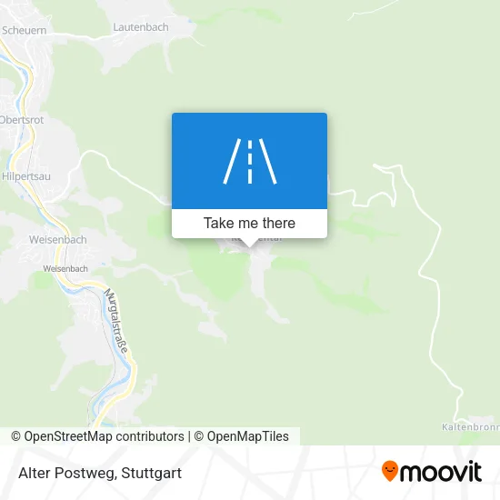 Карта Alter Postweg