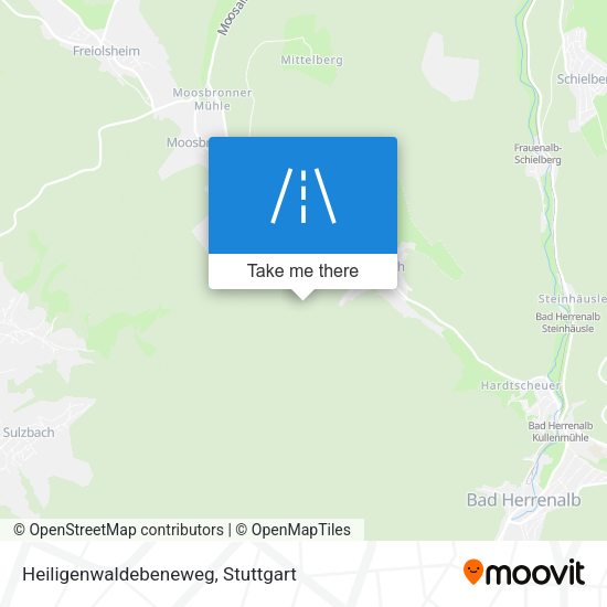 Heiligenwaldebeneweg map