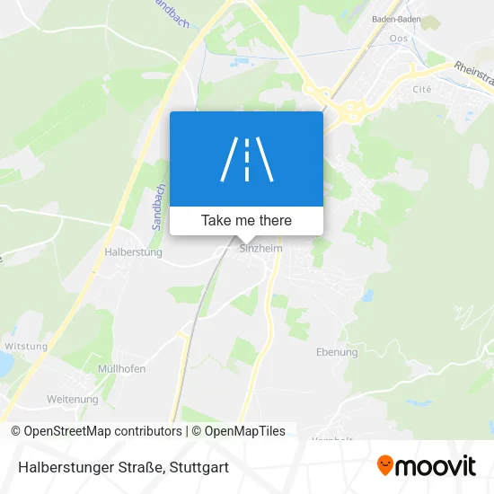 Карта Halberstunger Straße