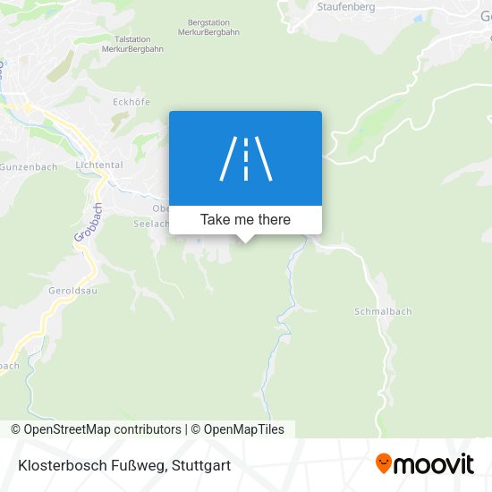 Klosterbosch Fußweg map