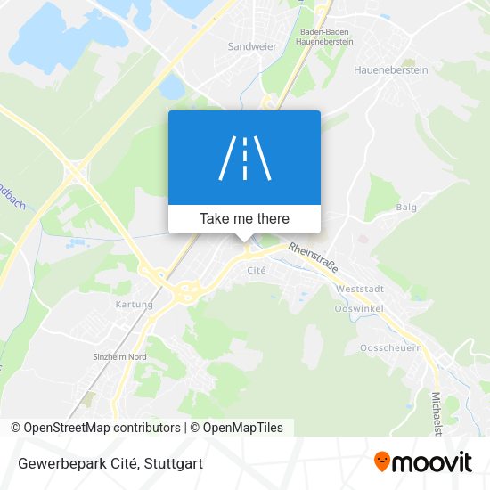 Gewerbepark Cité map