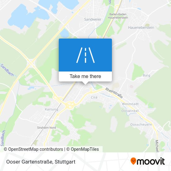 Ooser Gartenstraße map