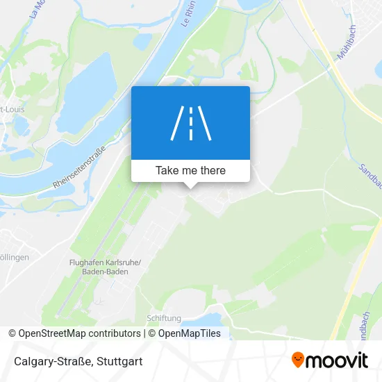 Карта Calgary-Straße