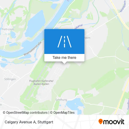 Карта Calgary Avenue A