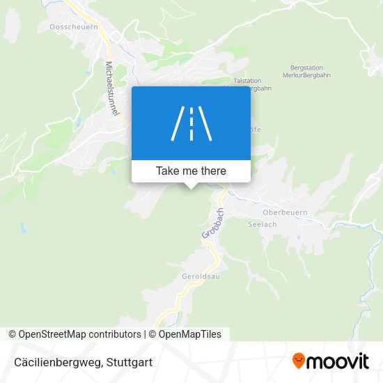 Cäcilienbergweg map