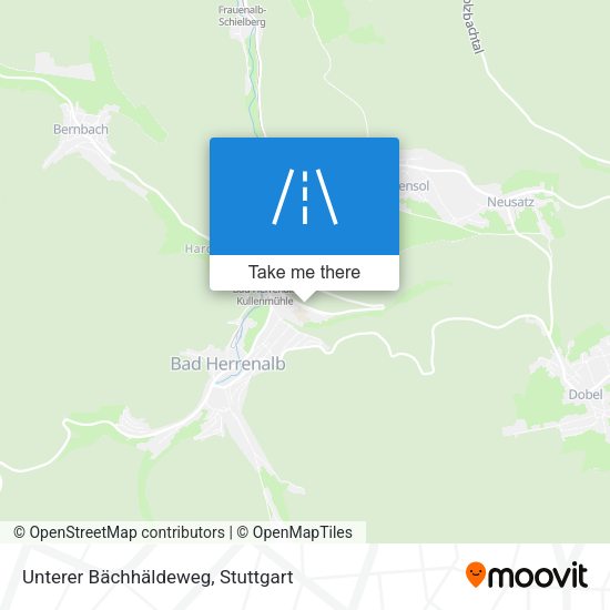 Unterer Bächhäldeweg map