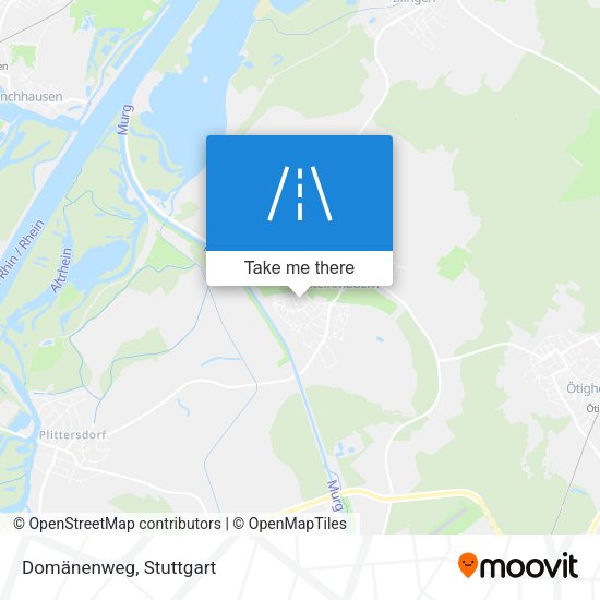 Domänenweg map