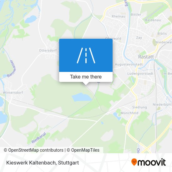 Kieswerk Kaltenbach map