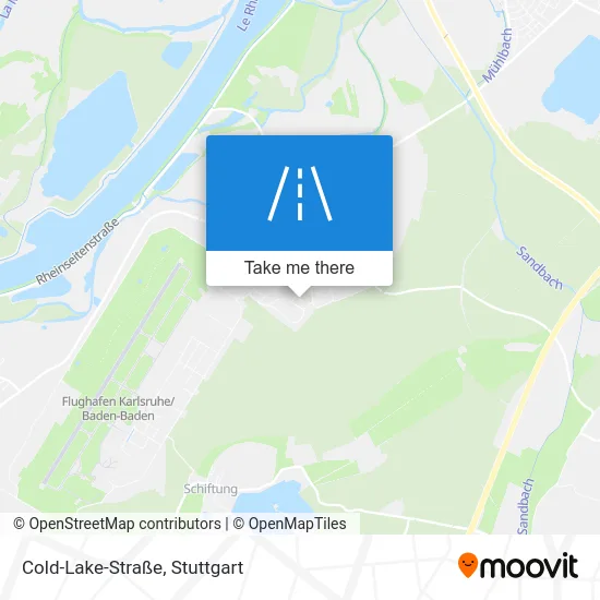 Карта Cold-Lake-Straße