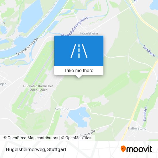Hügelsheimerweg map