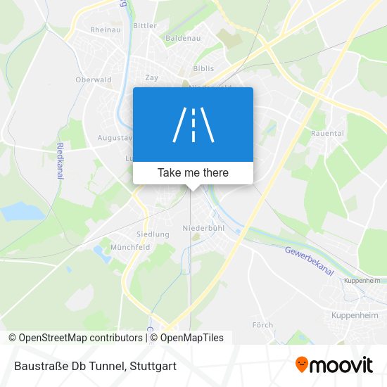 Baustraße Db Tunnel map