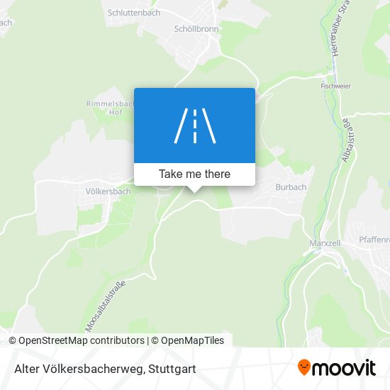 Карта Alter Völkersbacherweg