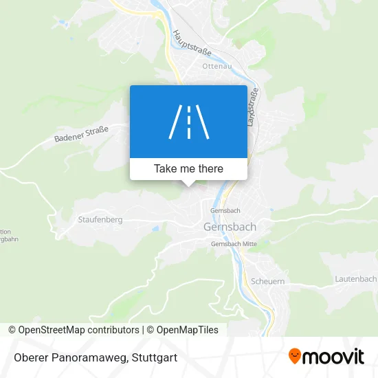 Карта Oberer Panoramaweg
