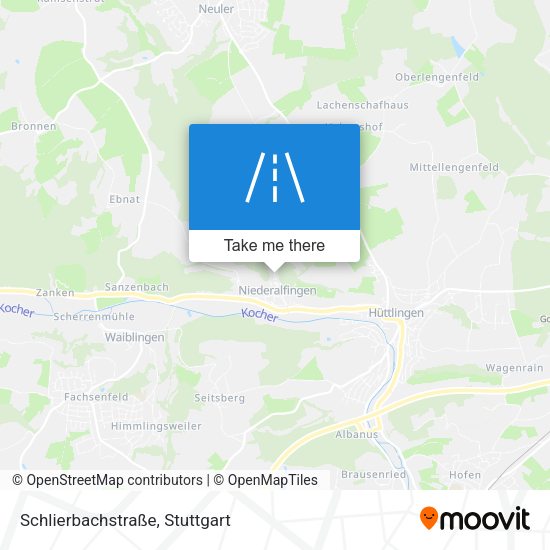 Schlierbachstraße map