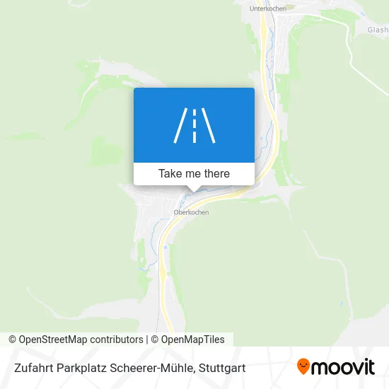 Карта Zufahrt Parkplatz Scheerer-Mühle