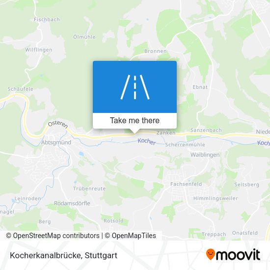 Kocherkanalbrücke map