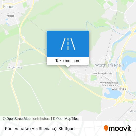 Römerstraße (Via Rhenana) map
