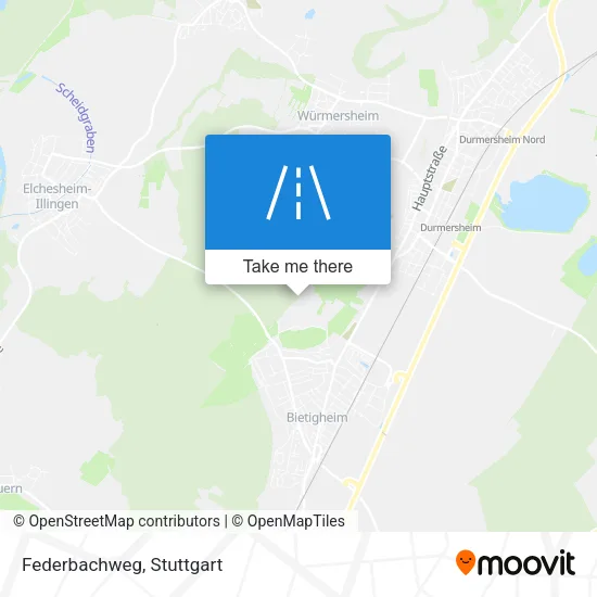 Карта Federbachweg