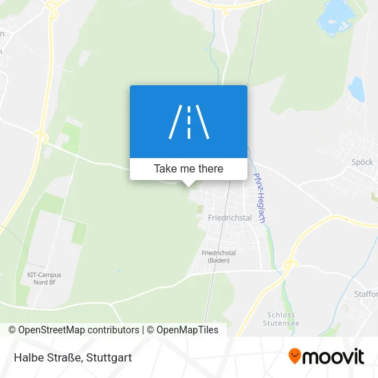 Карта Halbe Straße