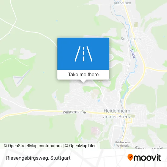 Riesengebirgsweg map