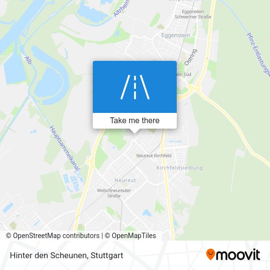 Карта Hinter den Scheunen