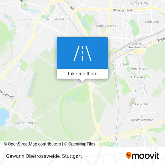 Карта Gewann Oberrossweide