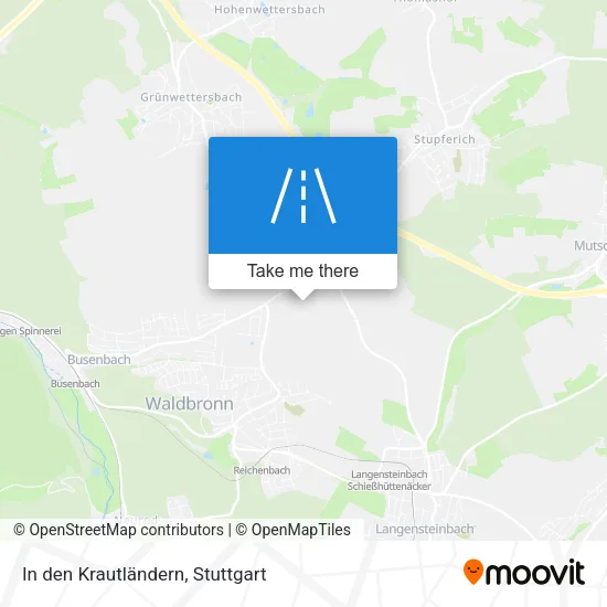 Карта In den Krautländern