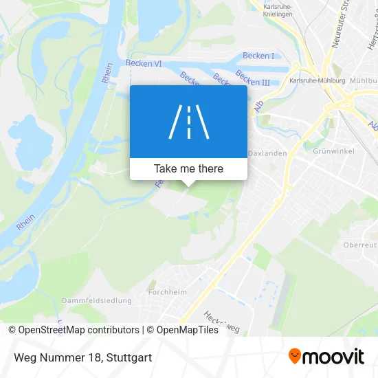 Карта Weg Nummer 18