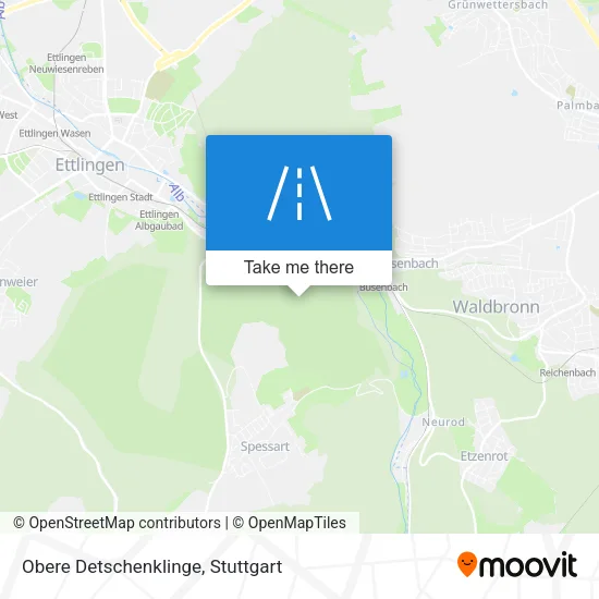 Карта Obere Detschenklinge