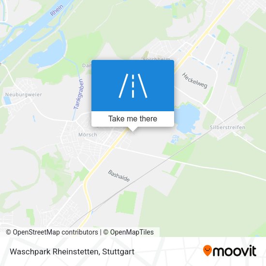 Waschpark Rheinstetten map