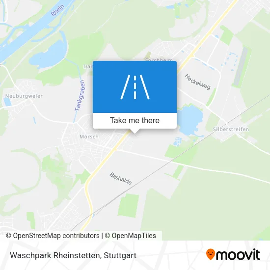 Карта Waschpark Rheinstetten