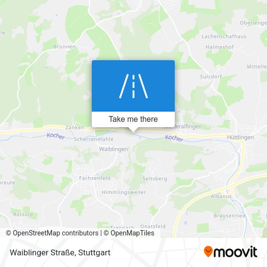 Waiblinger Straße map