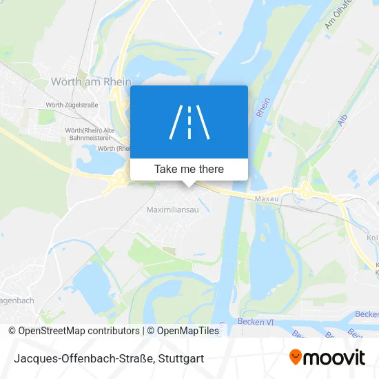 Карта Jacques-Offenbach-Straße