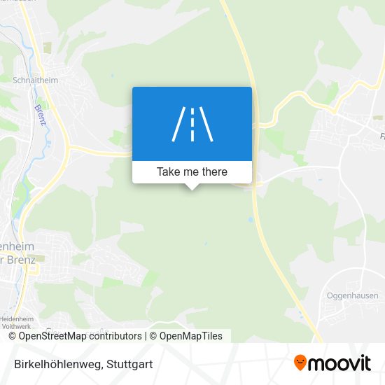 Birkelhöhlenweg map