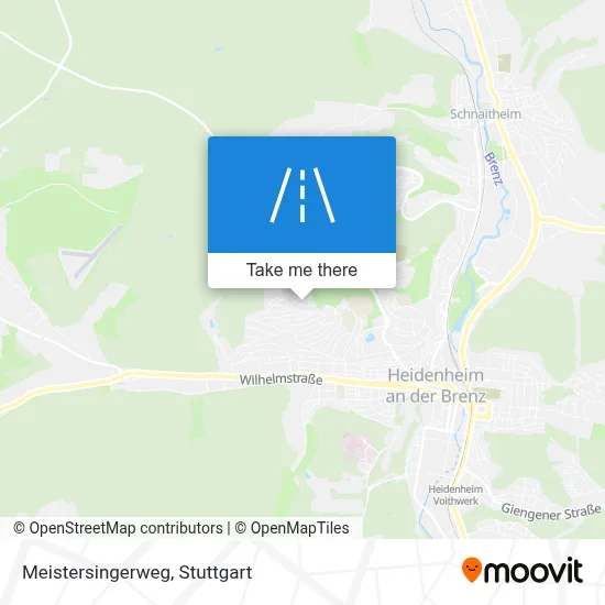 Meistersingerweg map
